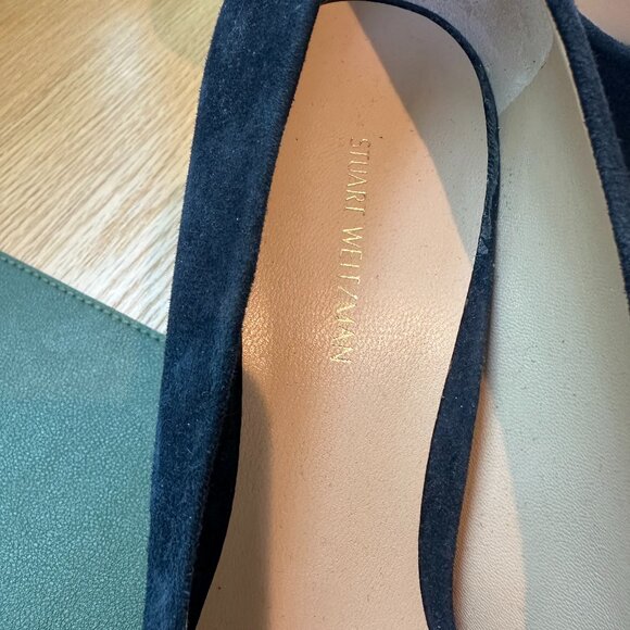 Stuart Weitzman New York Kate Blue Suede 10.5  - Never worn! - Picture 2 of 3